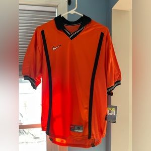 Nike small orange golf polo